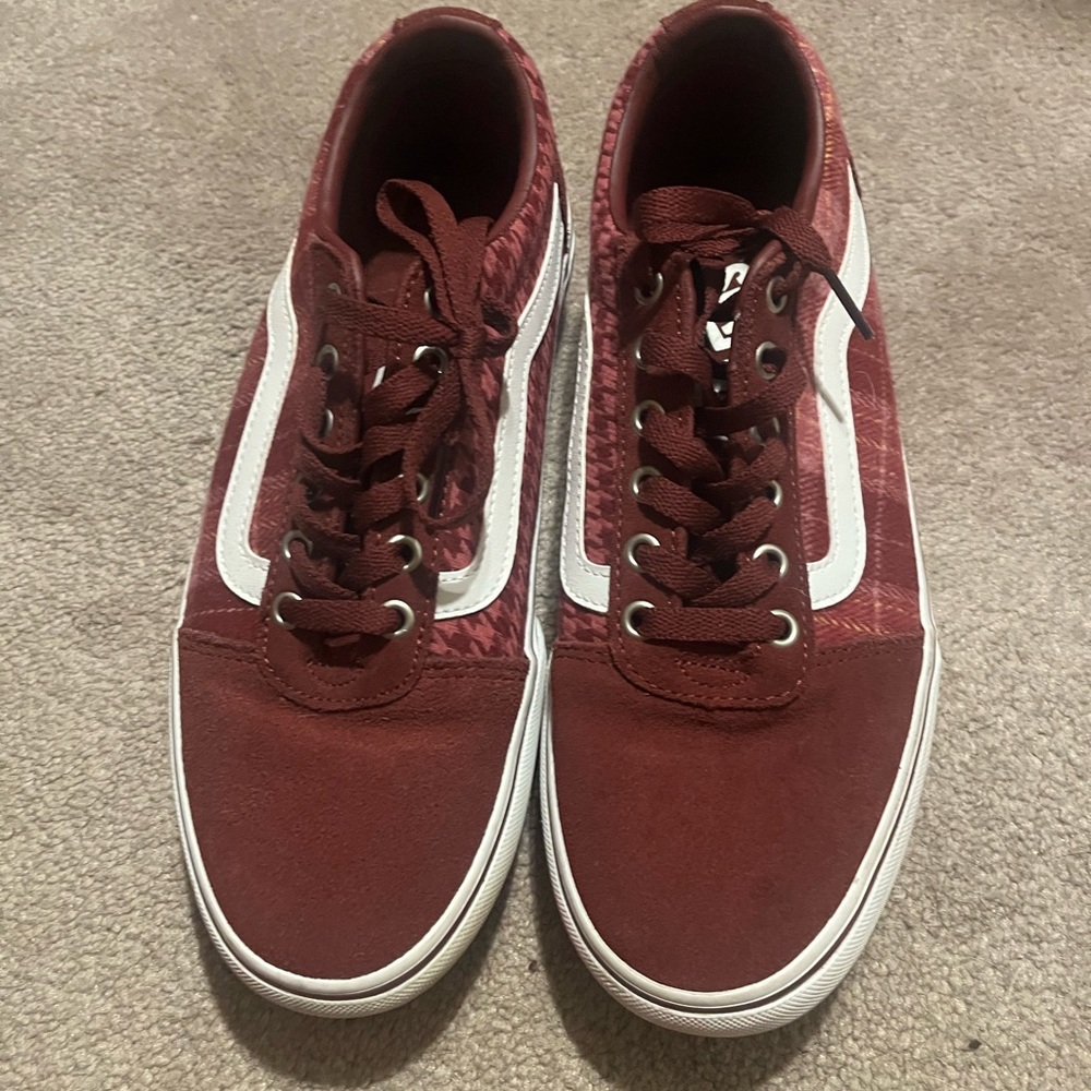 Vans burgundy sneakers